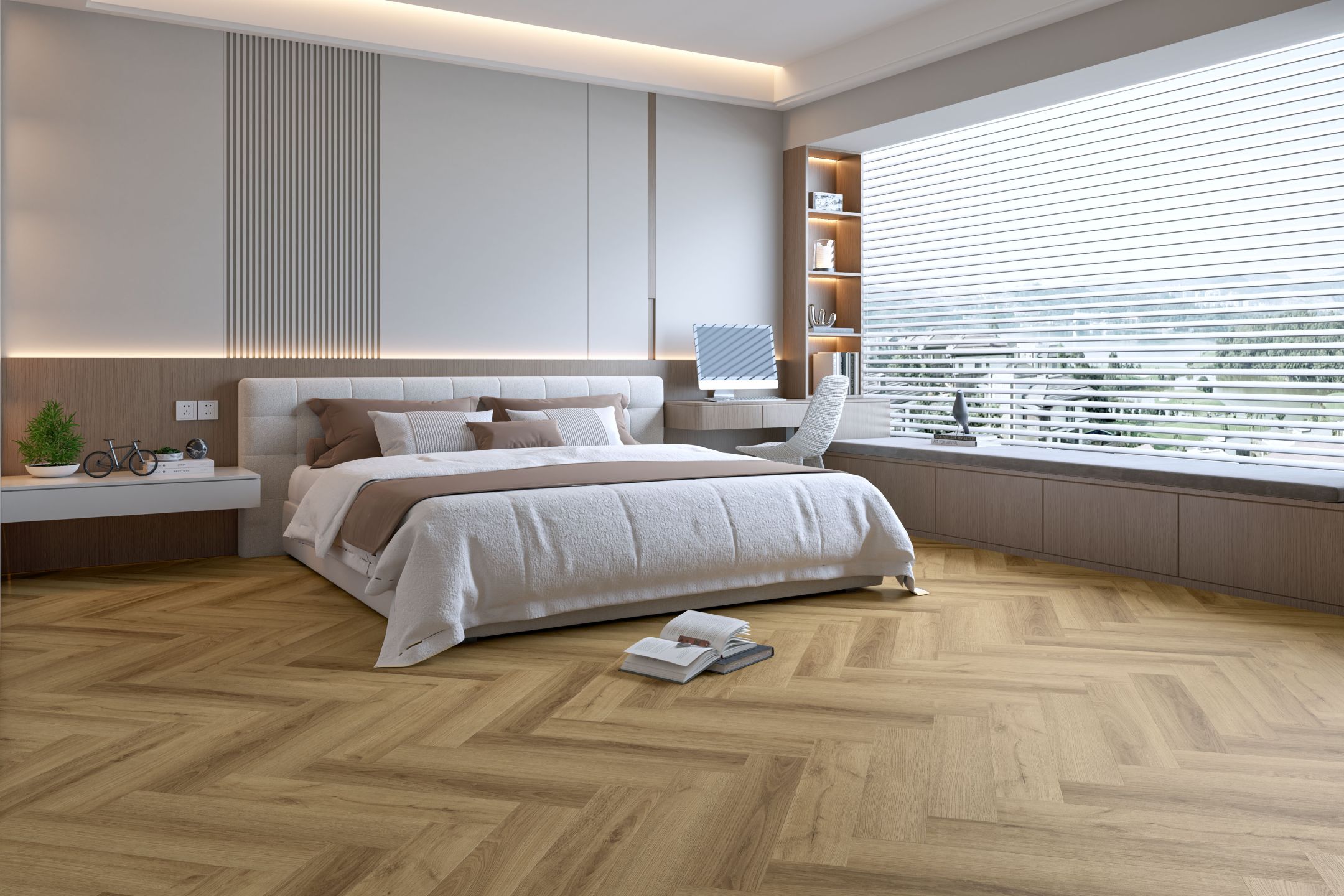 Winflex Style LVT herringbone ambient